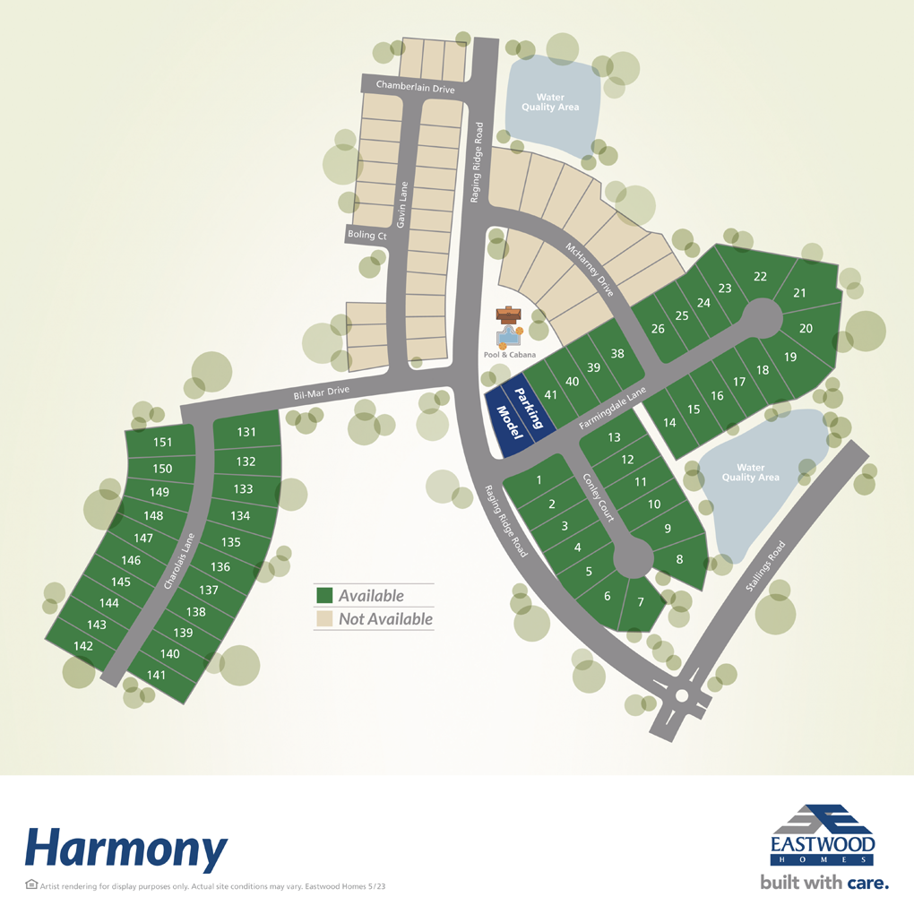 Harmony Homes For Sale in Harrisburg, NC Eastwood Homes